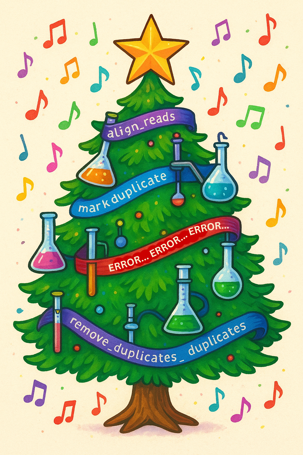 Holiday Tree with logging messages